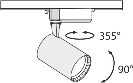 картинка Трековый светильник Track TR003-1-12W3K-B от магазина BTSvet