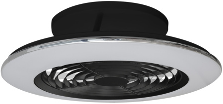 картинка Потолочная люстра светодиодная с вентилятором с пультом и управлением смартфоном регулировкой цветовой температуры и яркости Alisio 7495 от магазина BTSvet