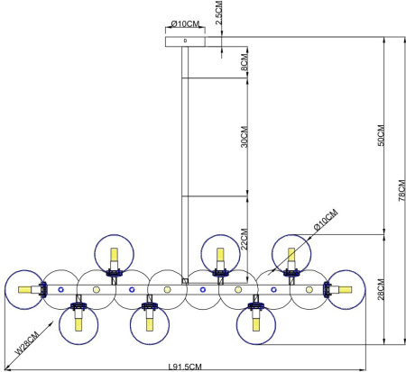 картинка Потолочная люстра Bolla-piccolo A3988SP-16AB от магазина BTSvet