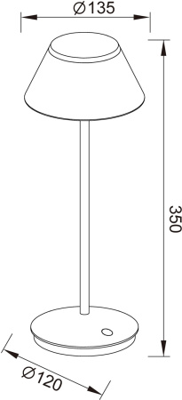 картинка Уличная настольная лампа K5 7988 от магазина BTSvet