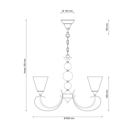 картинка Подвесная люстра MANDORIA 099.3 от магазина BTSvet