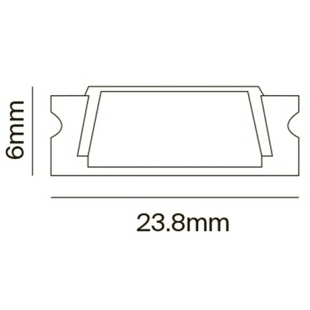картинка Профиль для светодиодной ленты ALM003S-2M от магазина BTSvet