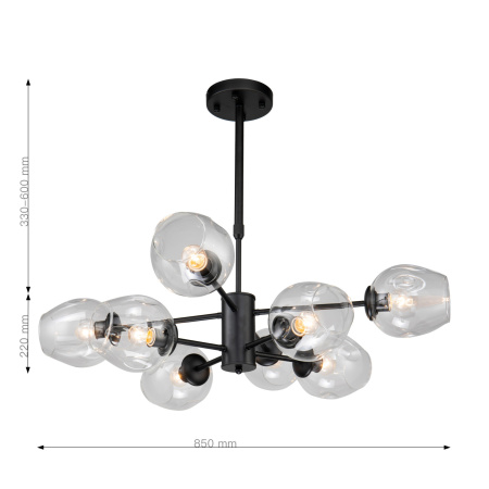 картинка Потолочная люстра Recens 2626-8P от магазина BTSvet
