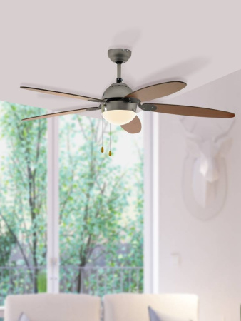 картинка Потолочная люстра с вентилятором и выключателем Susale 35042 от магазина BTSvet