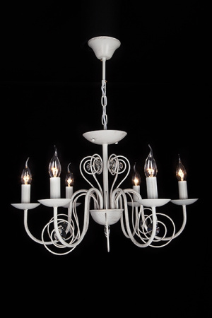 картинка Подвесная люстра Tomas 60018/6 белый с золотом от магазина BTSvet