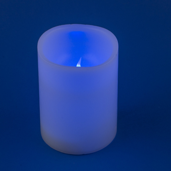 картинка Декоративная свеча светодиодная с пультом ULD-F052 RGB RC CANDLE от магазина BTSvet