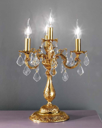 Интерьерная настольная лампа 920/3+1C с хрусталем