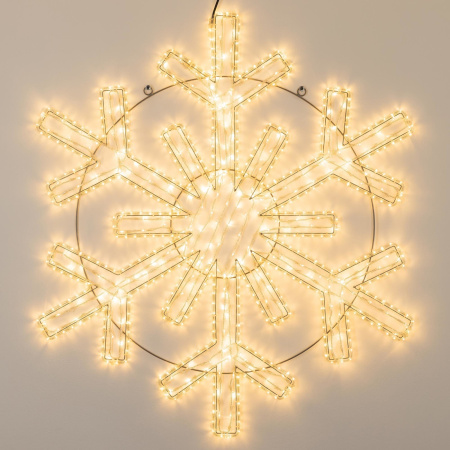 картинка Световая фигура светодиодная ARD-SNOWFLAKE-M11-1250x1200-604LED Warm (230V, 36.5W) (Ardecoled, IP65) 034261 от магазина BTSvet