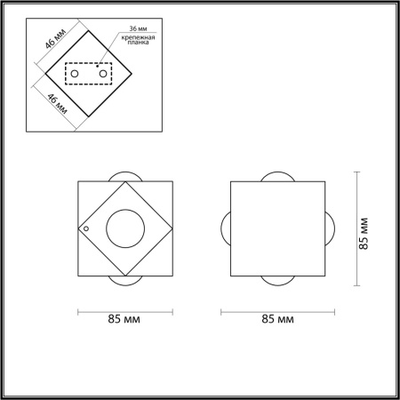 картинка Архитектурная подсветка светодиодная HIGHTECH DIAMANTA 4219/8WL IP54 от магазина BTSvet
