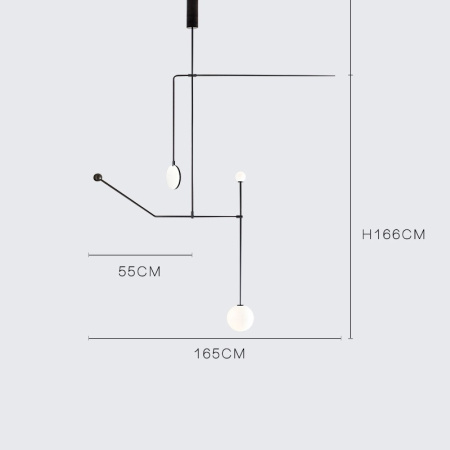 картинка Потолочная люстра LINES от магазина BTSvet