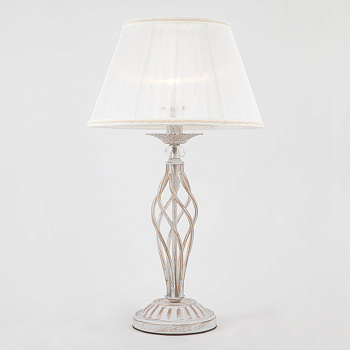 Настольная лампа 01002/1 белый с золотом