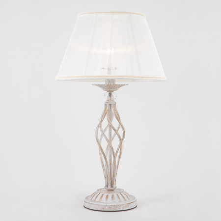 Настольная лампа 01002/1 белый с золотом