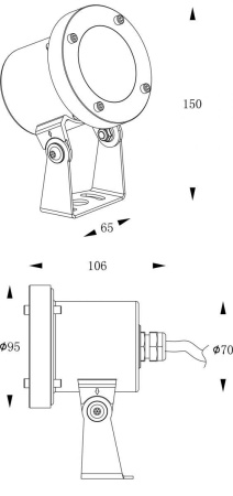 картинка Прожектор уличный Fiara 740005 от магазина BTSvet