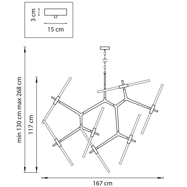 картинка Подвесная люстра Struttura 742143 от магазина BTSvet