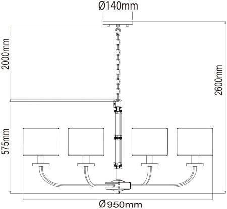картинка Подвесная люстра Палермо 386017408 от магазина BTSvet