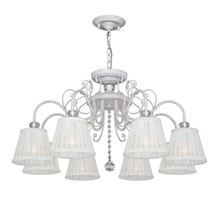 Люстра 2 в 1 подвесная/потолочная с хрусталем Amanda 2150-8PC