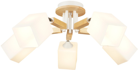 Потолочная люстра на штанге Imex MD.4507-5-S WH+CH