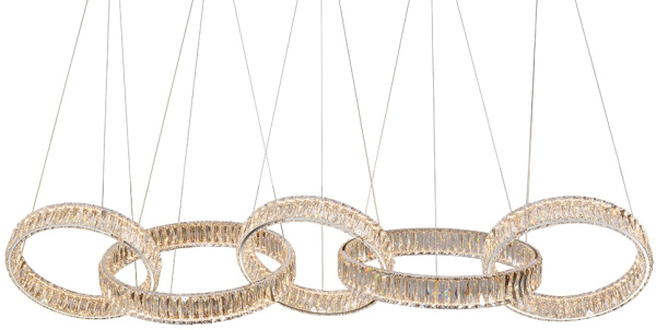 Подвесной светильник хрустальный светодиодный 8245/S chrome