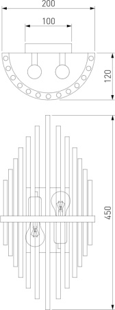 картинка Настенный светильник Allure 355/2 от магазина BTSvet