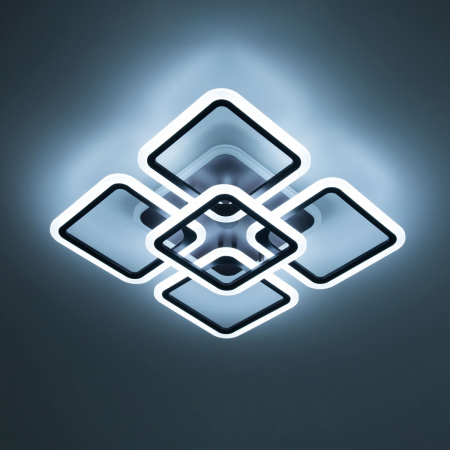 картинка Потолочная люстра светодиодная с управлением голосом и смартфоном с пультом регулировкой цветовой температуры и яркости Марсель CL232A155E RGB от магазина BTSvet