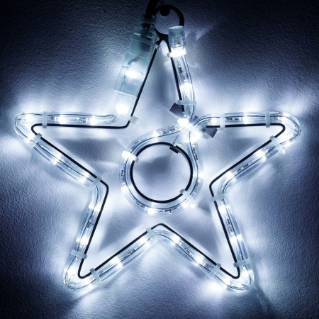 Световая фигура светодиодная ARD-STAR-M4-200x220-36LED White (230V, 2.5W) (Ardecoled, IP65) 034263