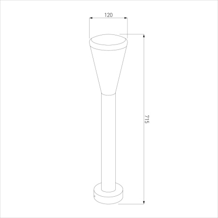 картинка Наземный светильник 1417 TECHNO IP54 от магазина BTSvet