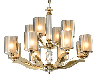 Подвесная люстра 7908+4/C gold