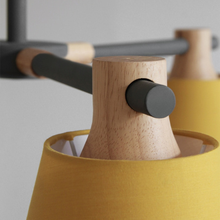 картинка Потолочная люстра на штанге NATURA A YELLOW 6 от магазина BTSvet