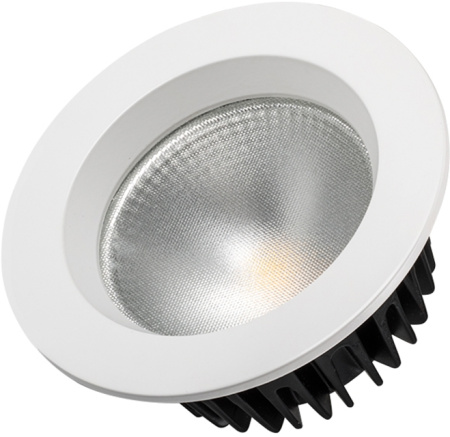 Светодиодный Светильник встраиваемый LED LTD-105WH-FROST-9W Day White 110deg (Arlight, IP44 Металл, 3 года) 021492