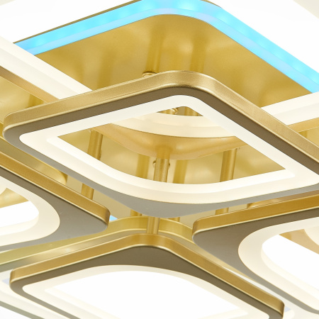 картинка Потолочная люстра светодиодная диммируемая с пультом регулировкой цветовой температуры и яркости Valiano SLE500422-08 от магазина BTSvet