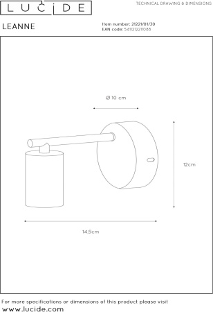 картинка Бра Leanne 21221/01/30 от магазина BTSvet