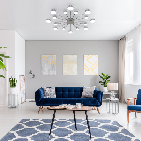 картинка Потолочная люстра светодиодная с пультом и регулировкой цветовой температуры Nitrino 90242/16 от магазина BTSvet