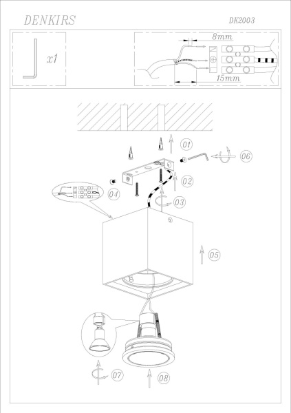 картинка Накладной точечный светильник DK2003-WH от магазина BTSvet