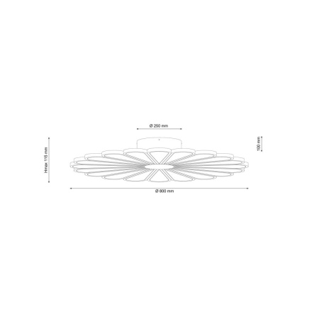 картинка Потолочная светодиодная люстра Miracoli 203.20 LED от магазина BTSvet