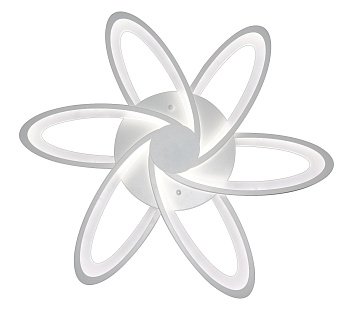 Потолочная люстра светодиодная с пультом и управлением со смартфона регулировкой яркости и цветовой температуры ночной режим таймер HIGH-TECH LED LAMPS 82008