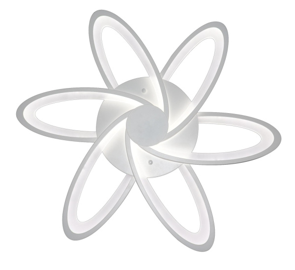 Потолочная люстра светодиодная с пультом и управлением со смартфона регулировкой яркости и цветовой температуры ночной режим таймер HIGH-TECH LED LAMPS 82008