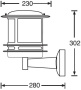 картинка Настенный фонарь уличный TOKIO 68301/12 Bl opal от магазина BTSvet