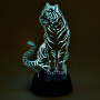 картинка Световая фигура светодиодная с выключателем ULI-M507 RGB/3AA TIGER/BLACK от магазина BTSvet