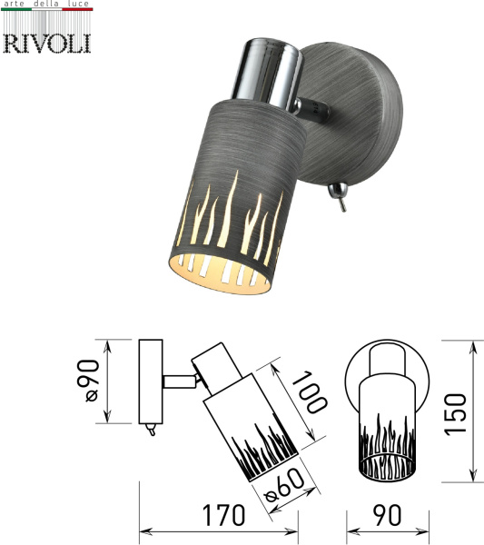 картинка Спот Rivoli Lethe 3123-401 от магазина BTSvet