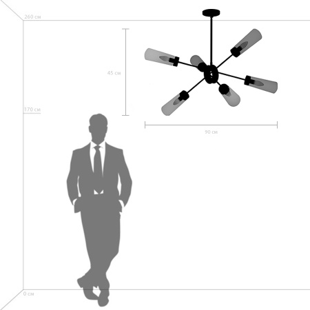 картинка Потолочная люстра на штанге Crotone 690063 от магазина BTSvet