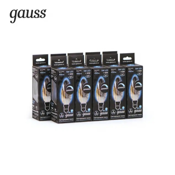 картинка Лампочка LED Filament Candle E14 5W 4100К 1/10/50 103801205 от магазина BTSvet