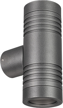Фасадный светильник светодиодный KT-RAY-WALL-TWIN-R46-2x3W Day4000 (GR, 24 deg, 24V) (Arlight, IP65 Металл, 3 года) 034136
