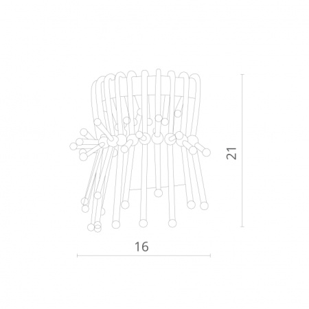 картинка Настенный светильник хрустальный Vetro 7565/02 AP-1 от магазина BTSvet