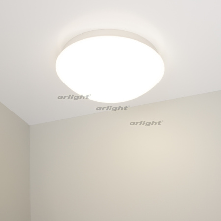 картинка Потолочный светильник LED круглый CL-MUSHROOM-R180-8W Day4000 (WH, 120 deg, 230V) (Arlight, IP44 Пластик, 3 года) 030417 от магазина BTSvet