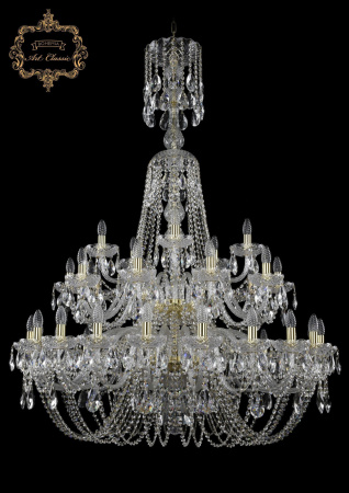 Хрустальная подвесная люстра 11.11.20+10+5.400.2d.XL-153.Gd.Sp