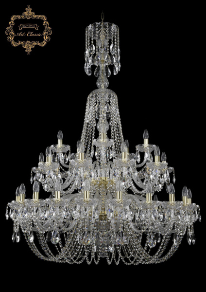 Хрустальная подвесная люстра 11.11.20+10+5.400.2d.XL-153.Gd.Sp