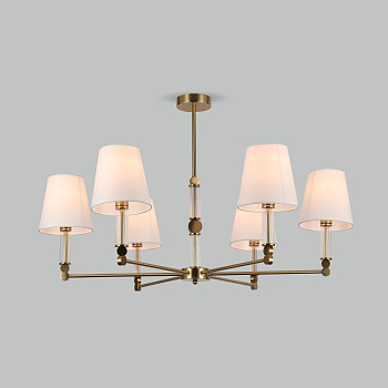 Потолочная люстра на штанге Eurosvet Conso 60145/6 латунь