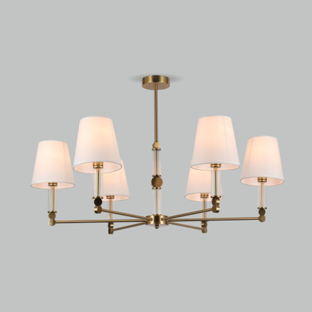 Потолочная люстра на штанге Eurosvet Conso 60145/6 латунь