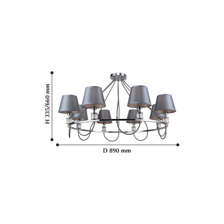 картинка Подвесная люстра Martina 2193-8P от магазина BTSvet