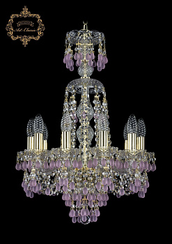 Хрустальная подвесная люстра 11.24.10.141.XL-62.Gd.V7010
